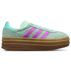 Grade School Shoes - adidas Gazelle Bold - Clear Mint-Flash Pink-Mint Rush