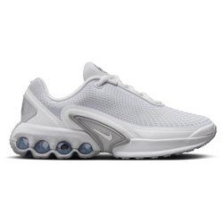 Grade School Shoes - Nike Air Max DN - White-White-Metallic Silver