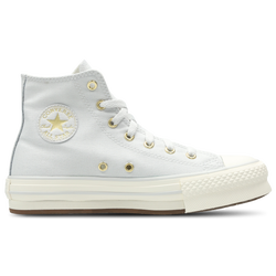 Grade School Shoes - Converse Chuck Taylor All Star Eva Lift - Barely Grey-Egret-Gold