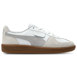 Grundschule Schuhe - Puma Palermo - White-Vaper Gray-Ash Gray