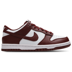 Grade School Shoes - Nike Dunk Low - White-Redwood-Gym Red