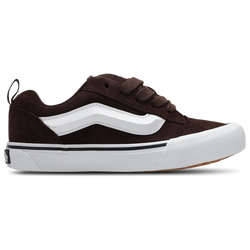 Grade School Shoes - Vans Knu Skool - Coffee-White