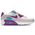 Nike Air Max 90 - Grundschule Schuhe Summit White-Platinum Violet