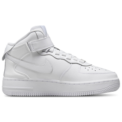 Grade School Shoes - Nike Air Force 1 Mid Easyon - White-White