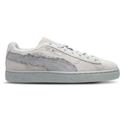 Grade School Shoes - Puma Suede One Piece - Feather Gray-Platinum Gray