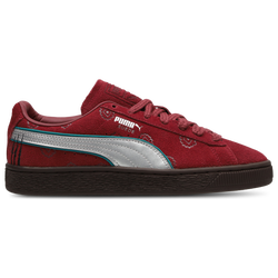 Grade School Shoes - Puma Suede One Piece - Team Regal Red-Silver