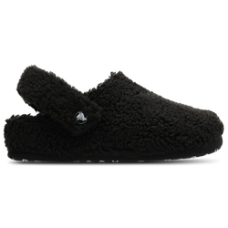 Grade School Flip-Flops and Sandals - Crocs Cozzzy Slipper - Black-Black