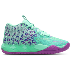 Grade School Shoes - Puma Mb.01 Alien Safari - Green Glimmer-Pure Magenta-Hyperlink Blue