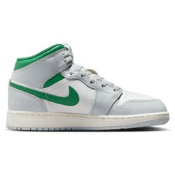 Primaire-College Chaussures - Jordan Aj1 Mid - Summit White-Pine Green-Pure P