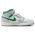 Jordan Aj1 Mid - Primaire-College Chaussures Summit White-Pine Green-Pure P