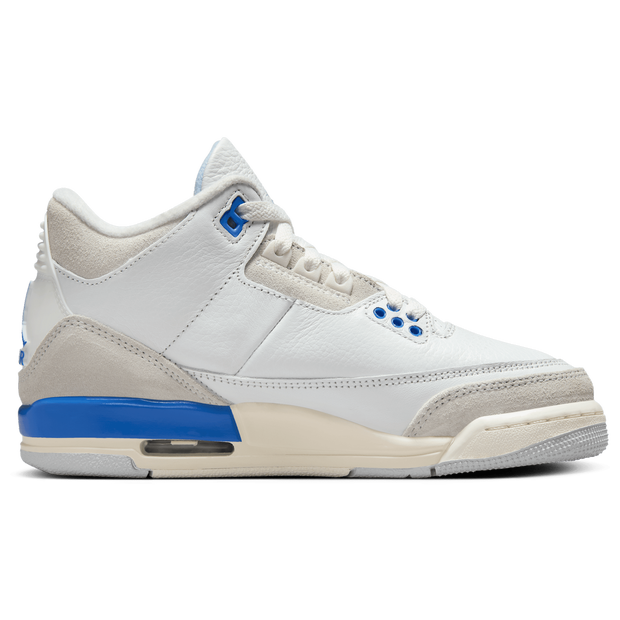 Air Jordan 3 Retro GS in White/Blue/Sail - DM0967-101