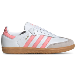 Grundschule Schuhe - adidas Samba OG - White-Semi Pink Spark-Gum 3