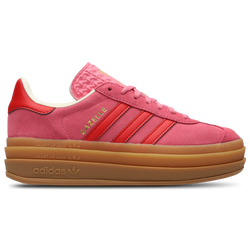 Grade School Shoes - adidas Gazelle Bold - Rose Tone-Better Scarlet-Cream White