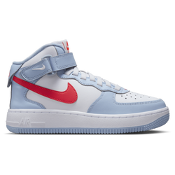 Junior air force 1 low trainer white / blue / red best sale