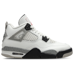 Primaria y colegio Zapatillas - Jordan Retro 4 - Summit White-Fire Red-Tech Gre