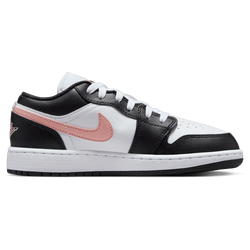 Grade School Shoes - Jordan 1 Low SE - White-Rust Pink-Black