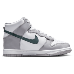 Grade School Shoes - Nike Dunk High - White-Vintage Green