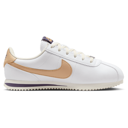 Grade School Shoes - Nike Cortez - White-Dark Raisin