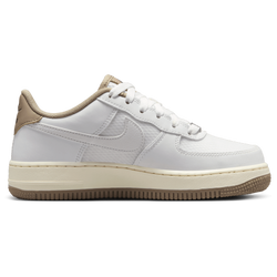 Grade School Shoes - Nike Air Force 1 Lv8 - Summit White-Khaki