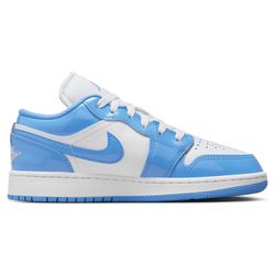 Grade School Shoes - Jordan Aj1 Low - White-Legend Blue