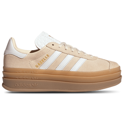 Grundschule Schuhe - adidas Gazelle Bold - Wonder White-White-Gold Met