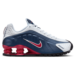 Grade School Shoes - Nike Shox R4 - Midnight Navy-Gym Red-White