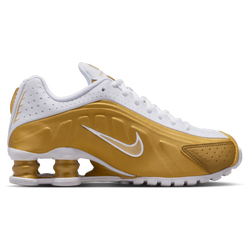 Grade School Shoes - Nike Shox R4 - Mtlc Gold-Mtlc Gold-White