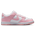 Nike Dunk Low - Grade School Shoes White-Med Soft Pink-White