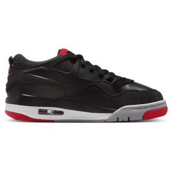 Grade School Shoes - Jordan 4Rm - Black-Varsity Red-Wolf Grey