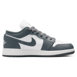 Grade School Shoes - Jordan Aj1 Low - Iron Grey-Summit White