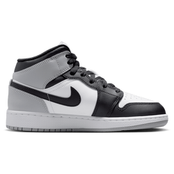 Primaria y colegio Zapatillas - Jordan Aj1 Mid - White-Black-Lt Smoke Grey