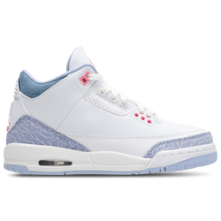 Grundschule Schuhe - Jordan AJ3 Retro - White-Pink Glow-Cobalt Bliss