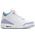 Jordan AJ3 Retro - Grade School Shoes White-Pink Glow-Cobalt Bliss