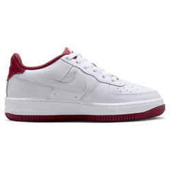 Grade School Shoes - Nike Air Force 1 Lv8 - White-Team Red