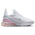 Nike Air Max 270 - Grade School Shoes White-Pink Foam-Lt Smoke Grey