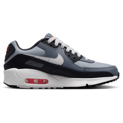 Grade School Shoes - Nike Air Max 90 - Wolf Grey-Cool Grey