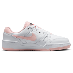 Grade School Shoes - Nike Full Force Low - White-Bright Mango