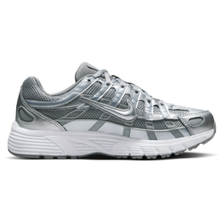 Grade School Shoes - Nike P-6000 - Metallic Cool Grey-White