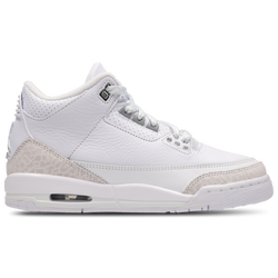 Scuola elementare e media Scarpe - Jordan AJ3 Retro - White-Metallic Silver-White