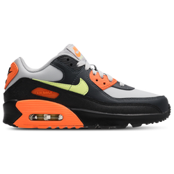 Grade School Shoes - Nike Air Max 90 - Lt Smoke Grey-Limelight