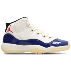 Grade School Shoes - Jordan Retro 11 - Deep Royal Blue-Fire Red-Sail