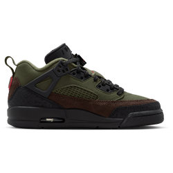 Grade School Shoes - Jordan Spizike - Med Olive-Univ Red-Black