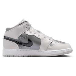 Grundschule Schuhe - Jordan Aj1 Mid - Photon Dust-Blue Chill