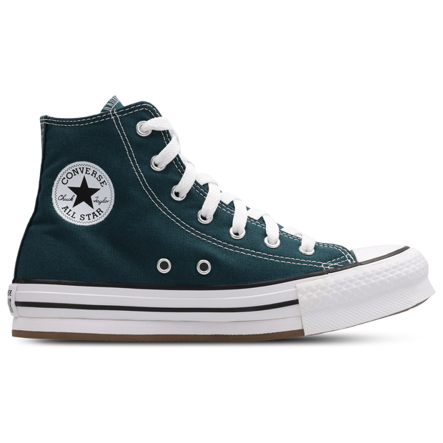 Converse Ctas Eva Lift Kid's Sneakers - Teal - Size 3.5 - Canvas