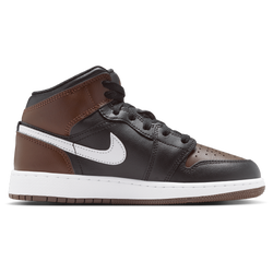Primaire-College Chaussures - Jordan Aj1 Mid - Baroque Brown-White-Black