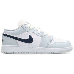 Grade School Shoes - Jordan Aj1 Low - White-Squadron Blue-Aura