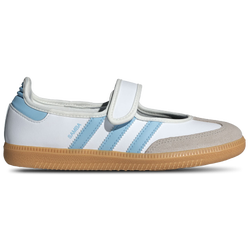 Grade School Shoes - adidas Samba Jane - White-Clear Sky-Gum 3