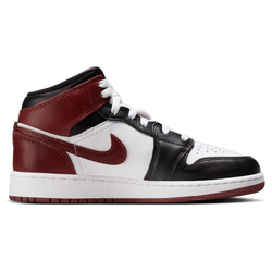 Grade School Shoes - Jordan 1 Mid Se - White-Black