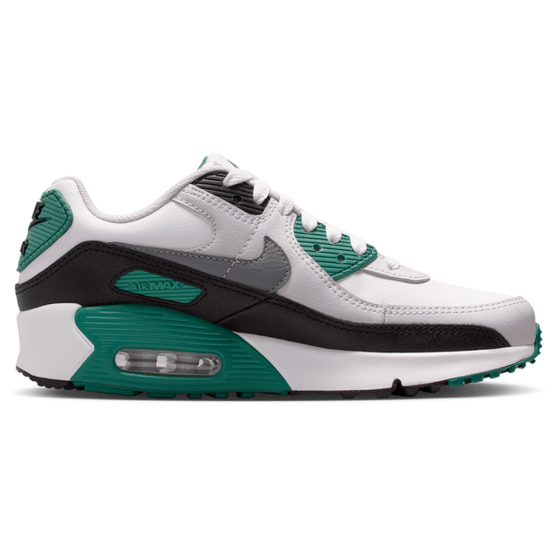 Nike Air Max 90 Leather GS 'Evergreen Aura' | White | Kid's Size 5 - CD6864-300
