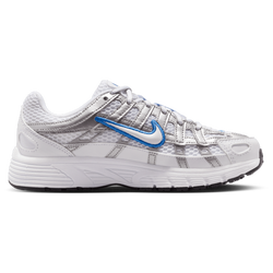 Grade School Shoes - Nike P-6000 - White-White-Blue Crystal